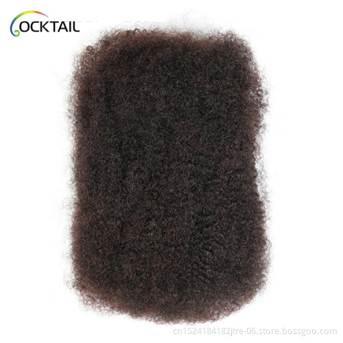 New design human hair short tight afro kinky bulk hair for loc extensions